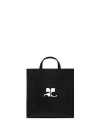 Heritage leather tote Bag - Black