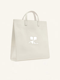 Heritage Naplack Leather Tote Bag - Grey