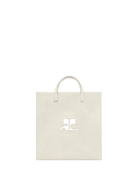 Heritage Naplack Leather Tote Bag - Grey