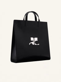 Heritage naplack leather tote Bag - Black