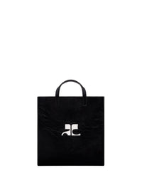 Heritage naplack leather tote Bag - Black