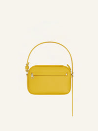 Slim leather camera Bag - Ocre