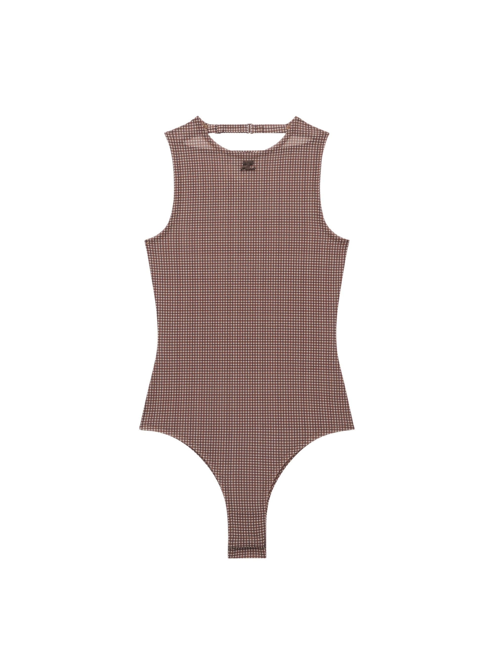 Buckle checked 2nd skin Body - Brown