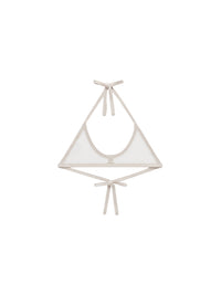 Buckle contrast Bra - White