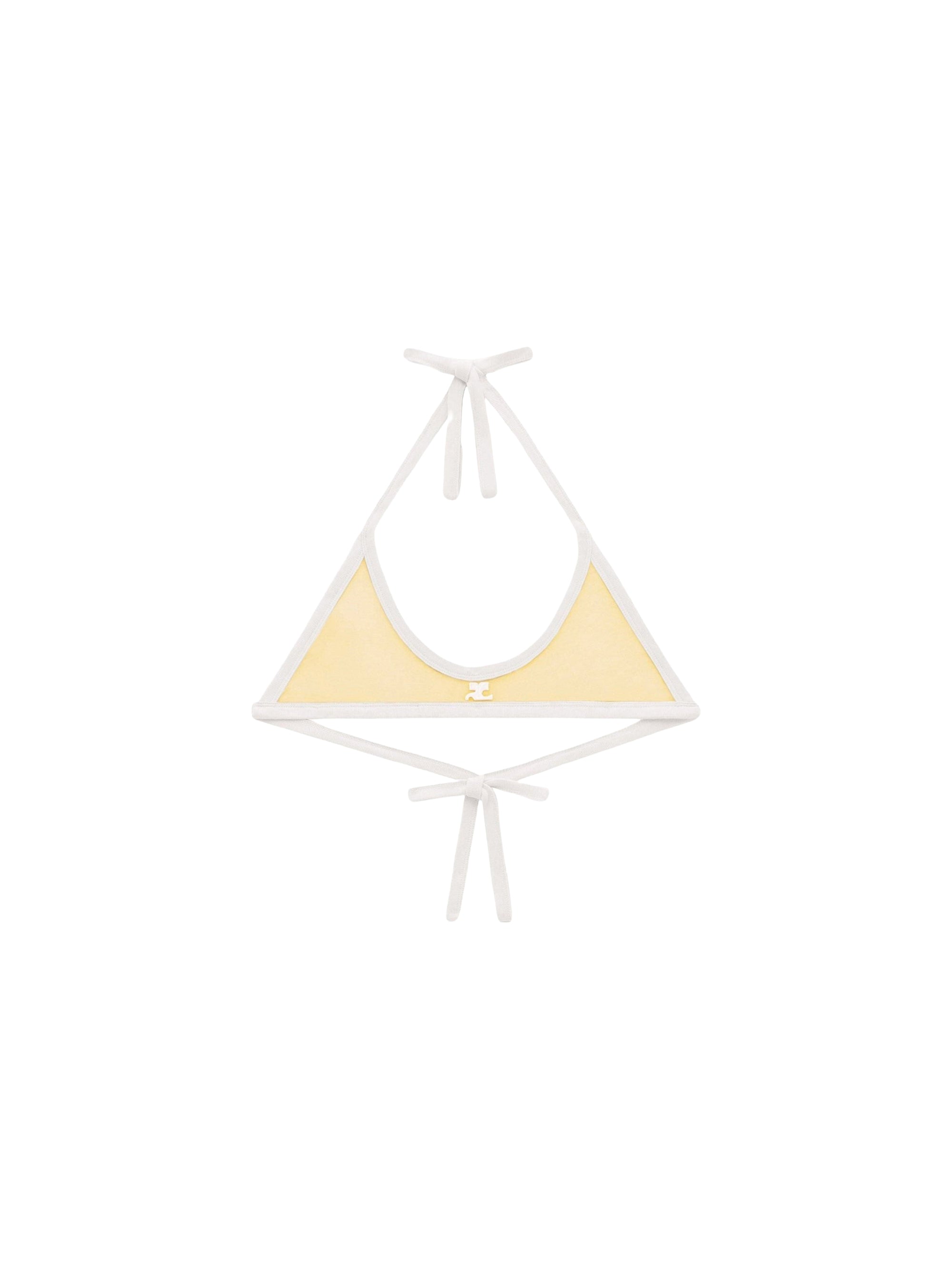 Buckle contrast Bra - Pollen & White