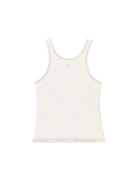Ac fishnet tank Top - Heritage White