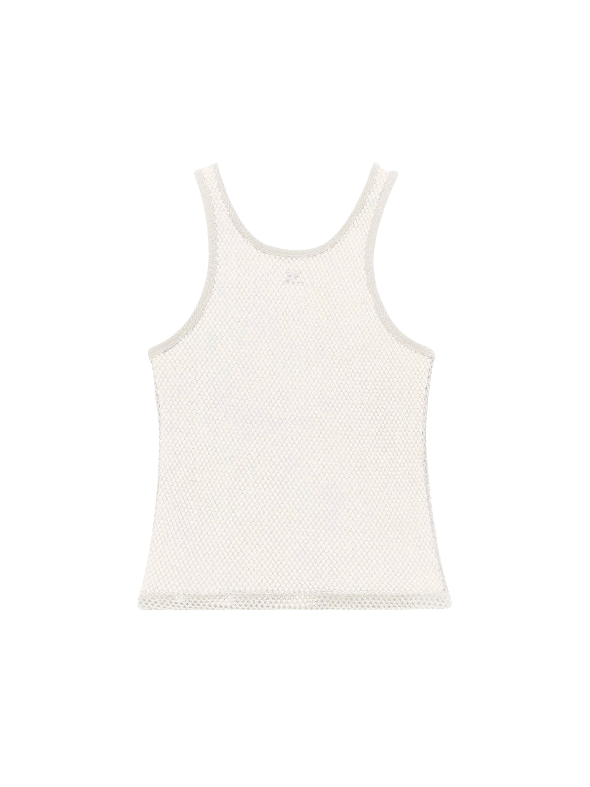 Ac fishnet tank Top - Heritage White