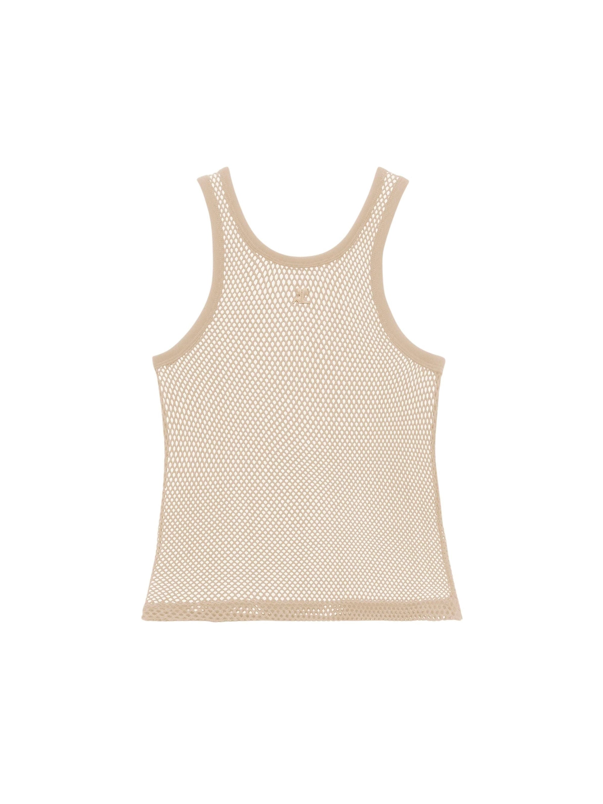 Ac fishnet tank Top - Sand