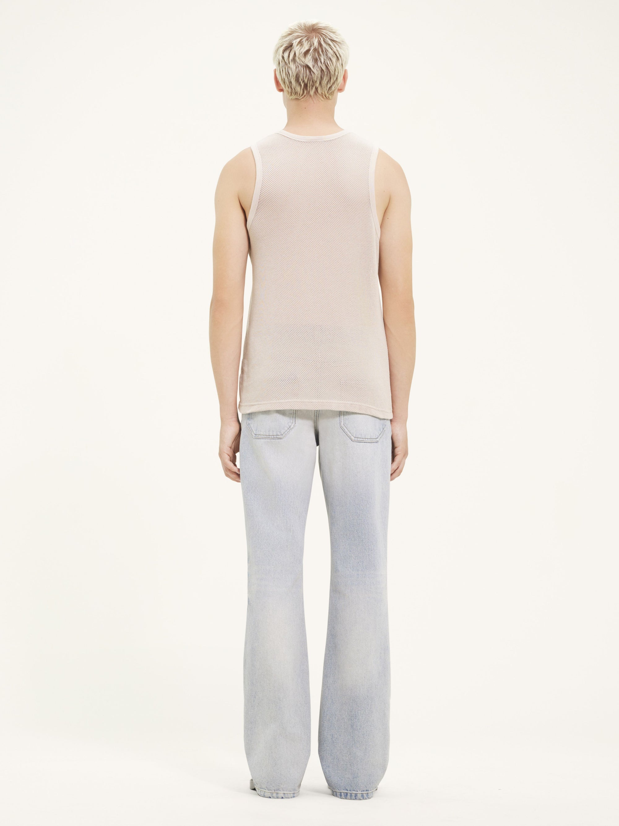 Sports mesh tank Top - Beige