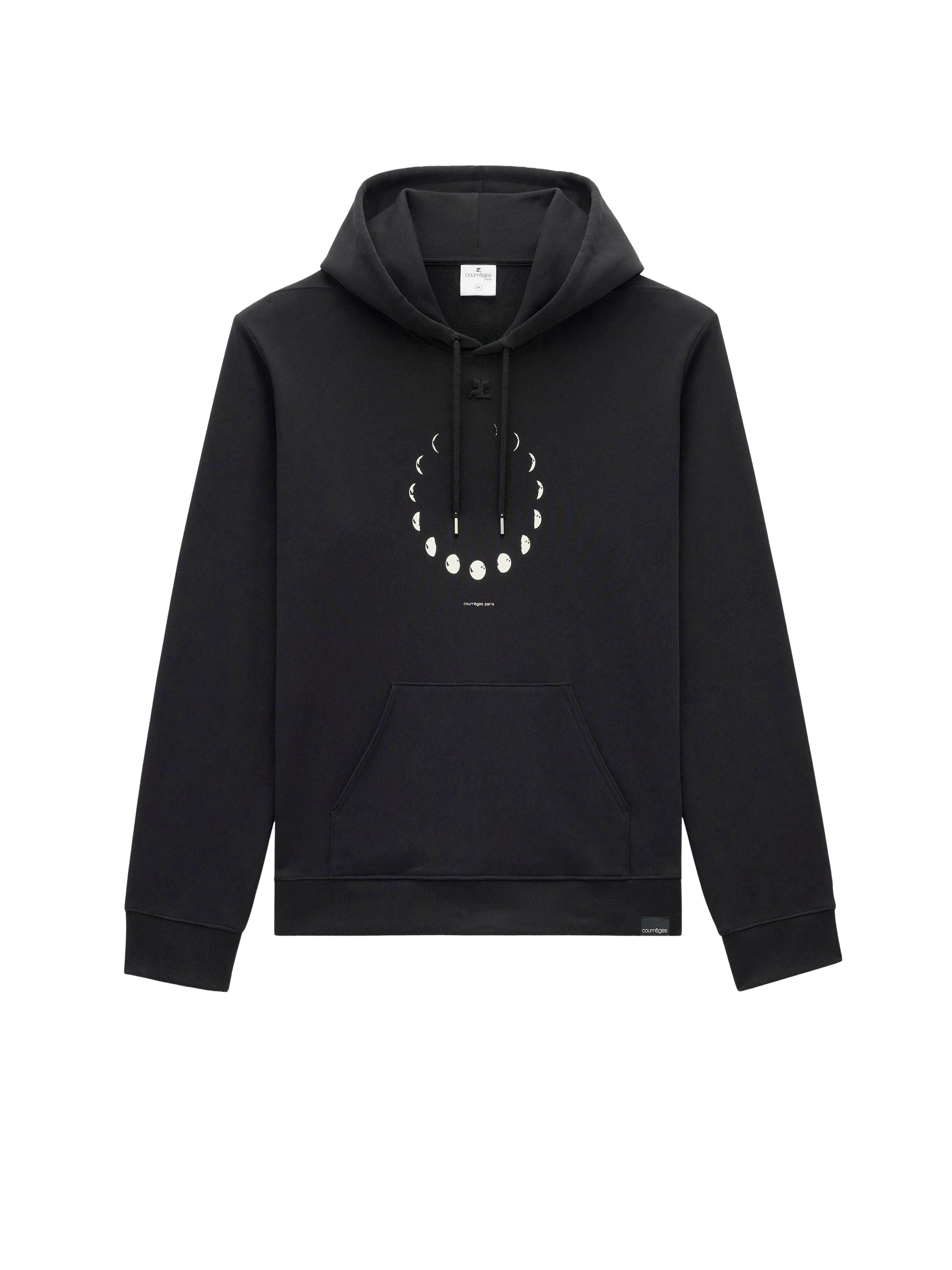 Moon fleece Hoodie - Black