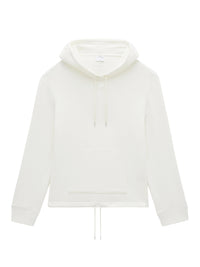 Elasticated fleece Hoodie - Heritage White
