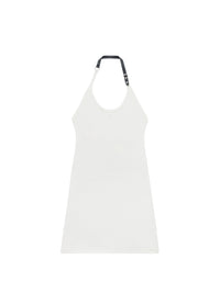 Holistic buckle 90's ribs long Dress - White