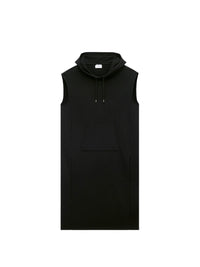 Cocoon fleece hooded Tunic - Black