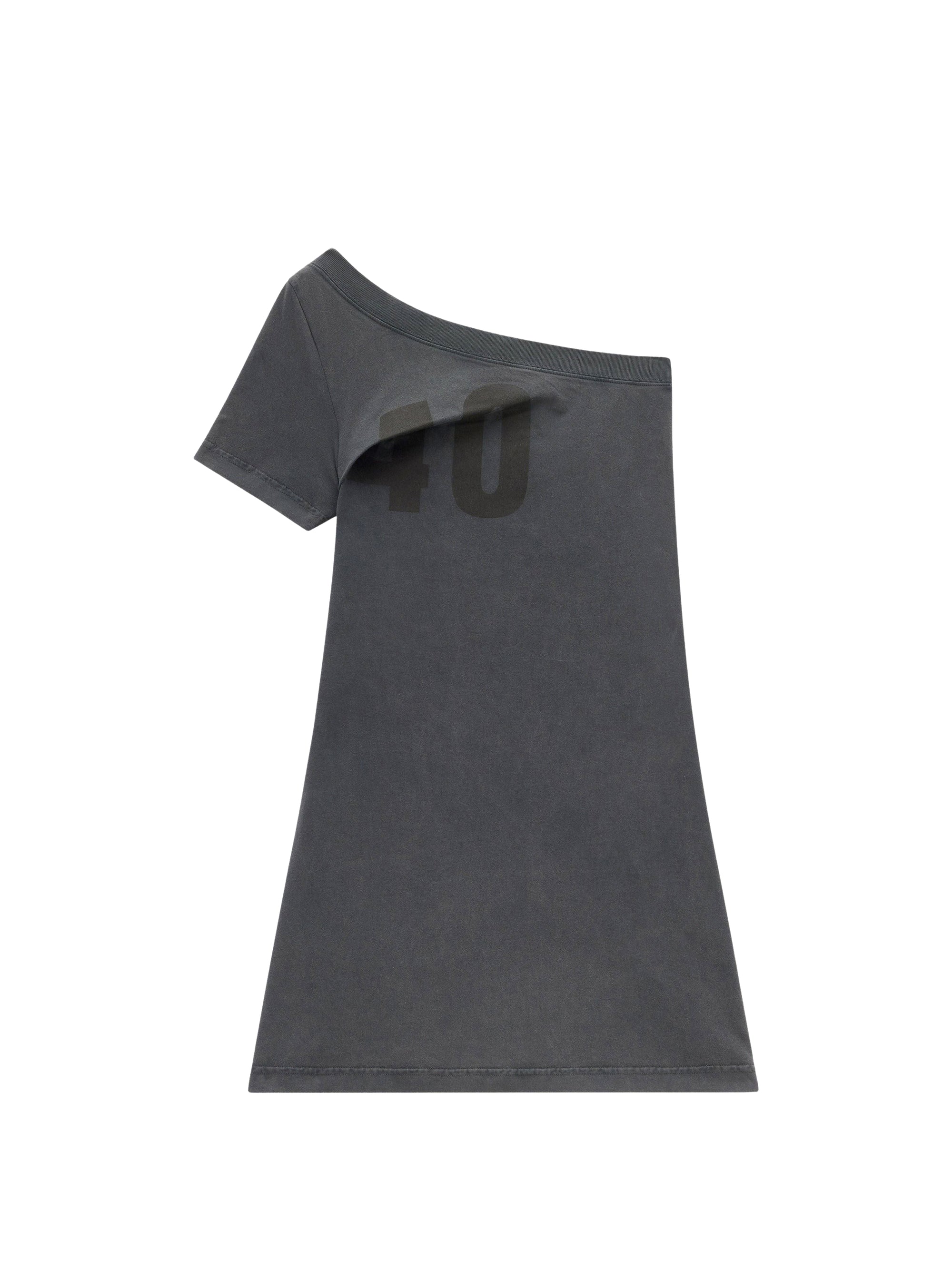 Tuba printed stonewashed Dress - Stonewashed Grey