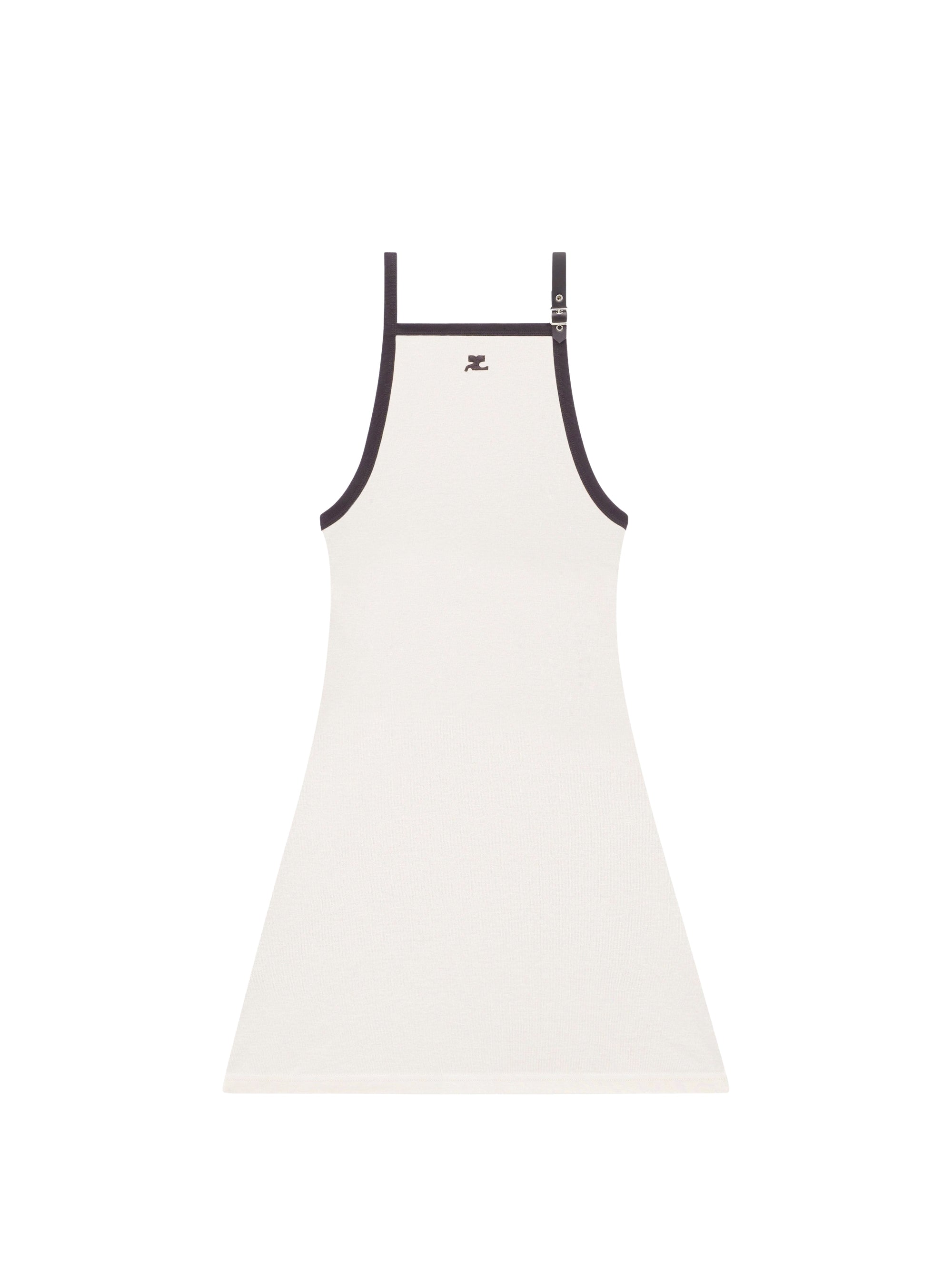 Buckle contrast Dress - Lime Stone & Black