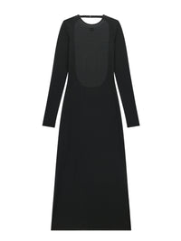 Tube 2nd skin long Dress - Black