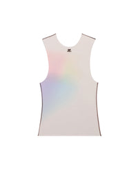 Sleeveless aura tulle Top - Multicolore