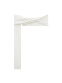 Twist crepe jersey cropped Top - Heritage White