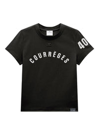 Ac straight printed T-Shirt - Black