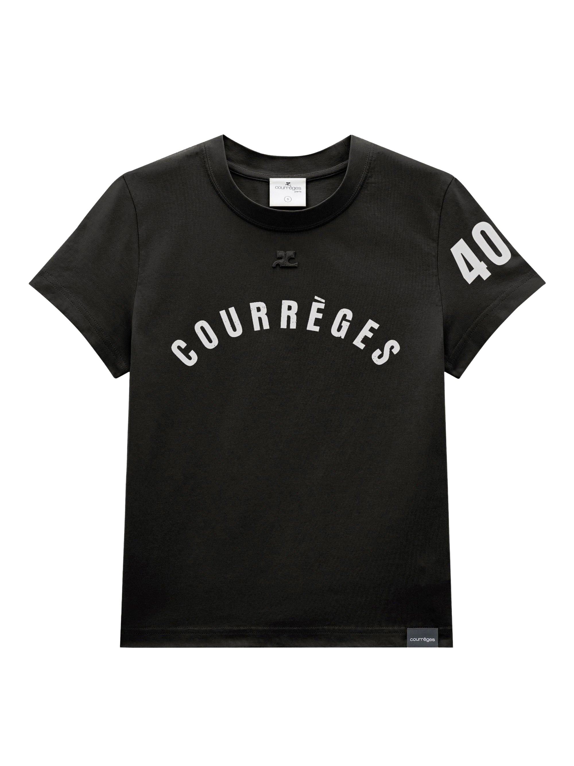 Ac straight printed T-Shirt - Black