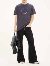 Ac moon stonewashed T-Shirt - Stonewashed Grey