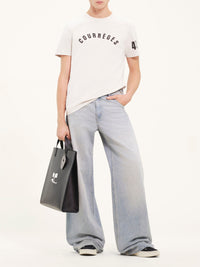 Ac straight printed T-Shirt - Lime Stone