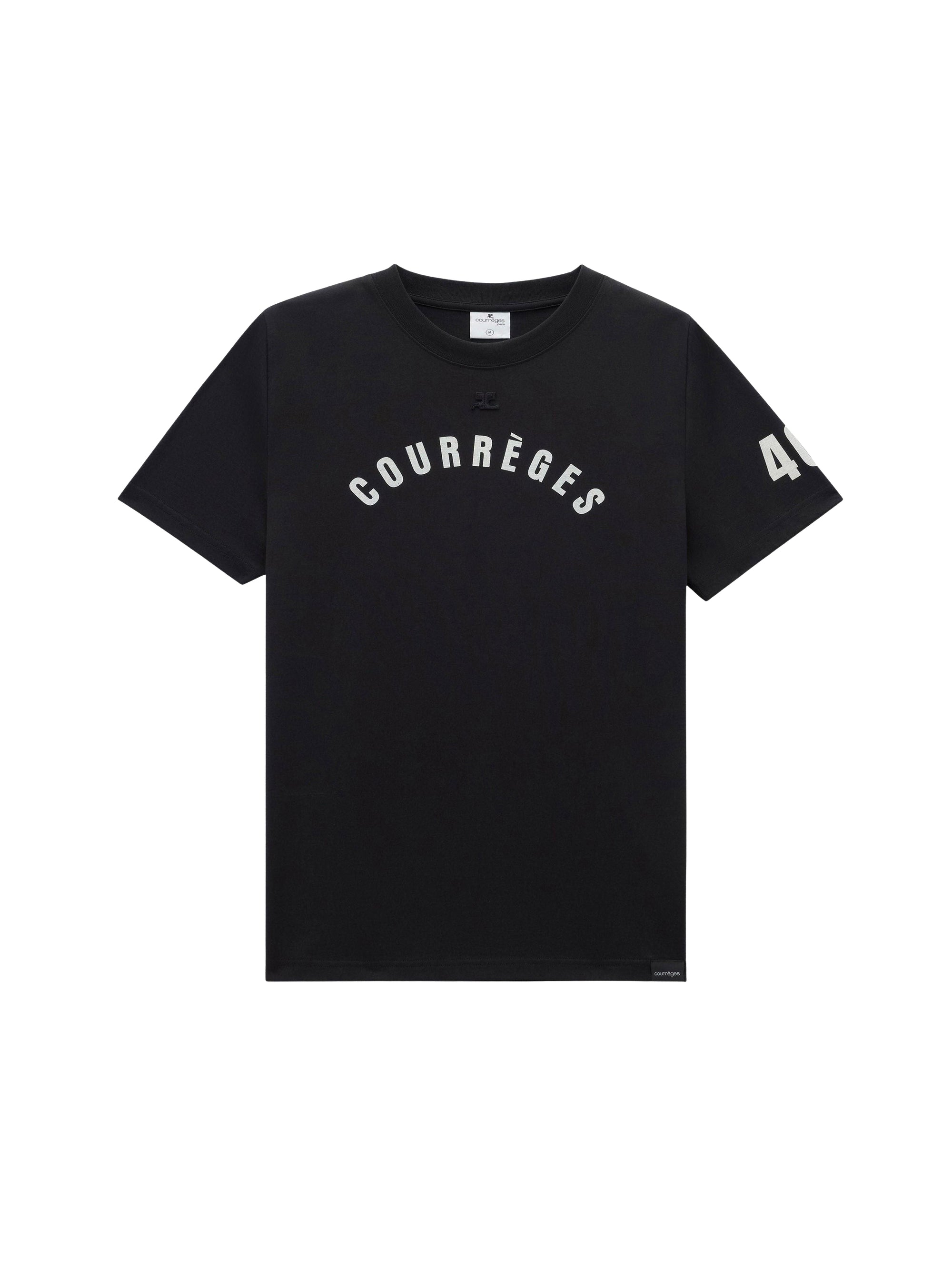 Ac straight printed T-Shirt - Black