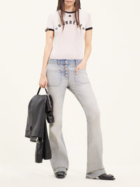 Buckle contrast printed T-Shirt - Lime Stone & Black