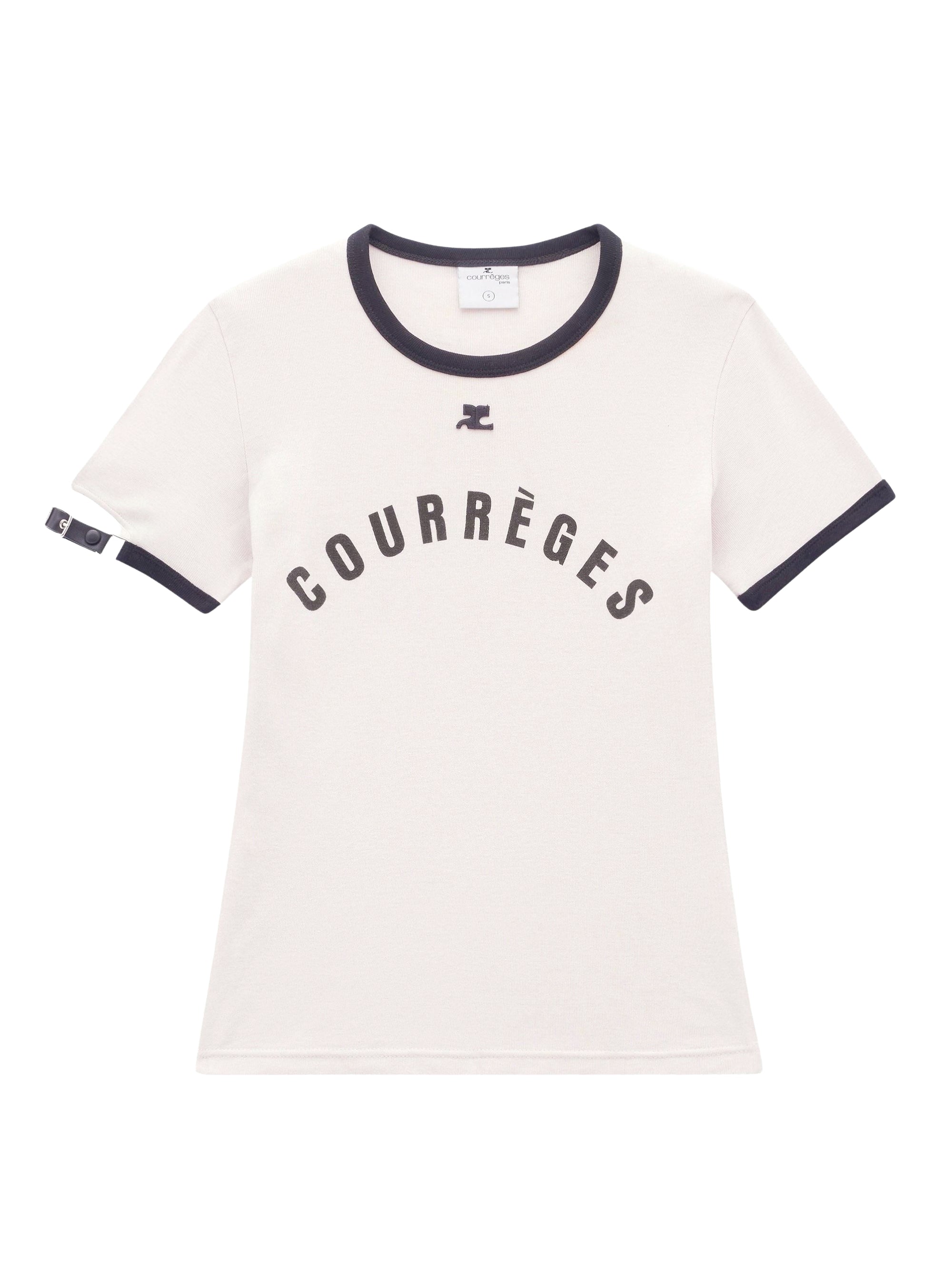 Buckle contrast printed T-Shirt - Lime Stone & Black