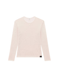 Mesh long sleeves T-Shirt - Sand
