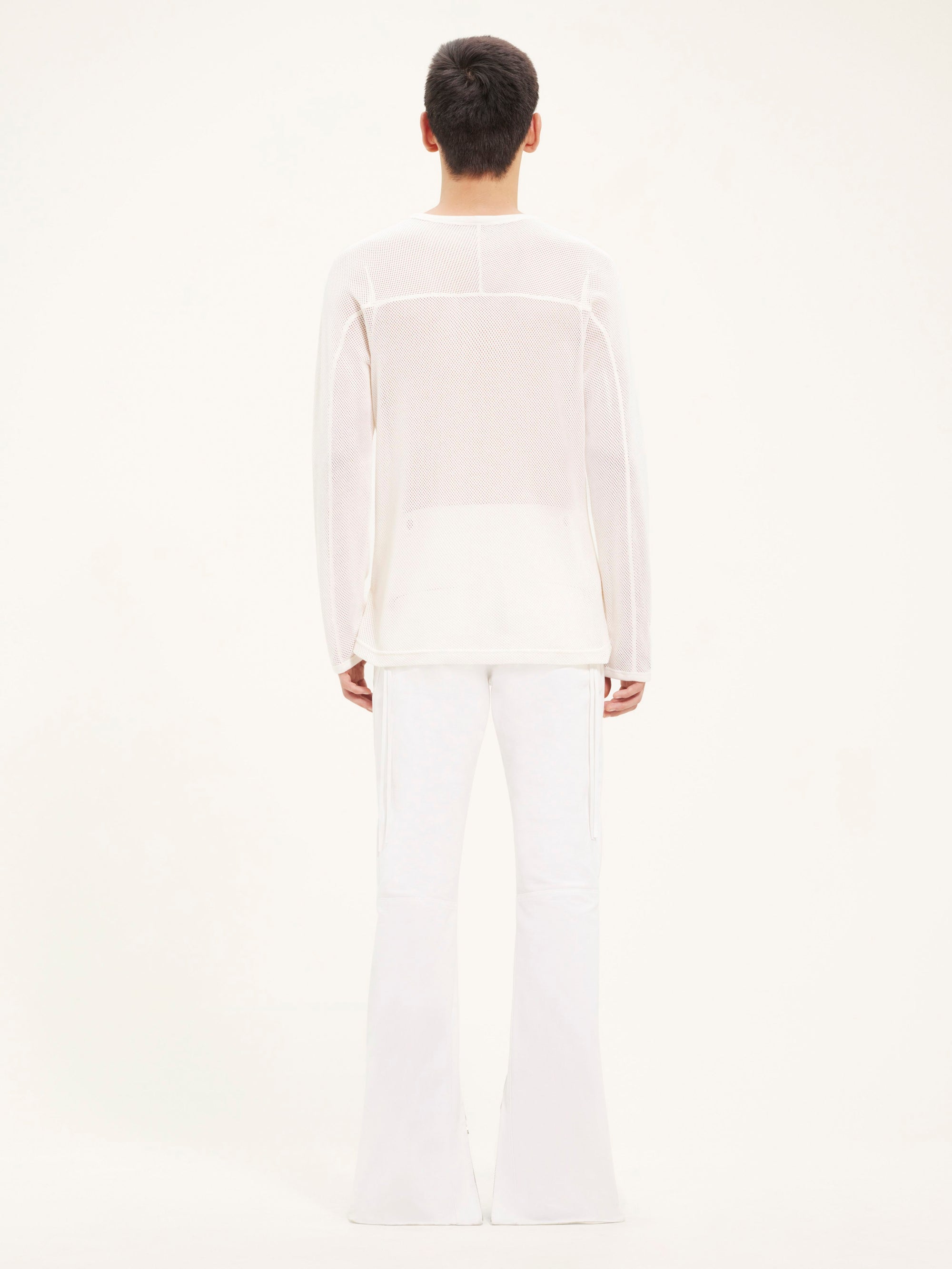 Baseball printed mesh T-Shirt - Natural