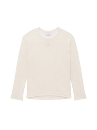Baseball printed mesh T-Shirt - Natural