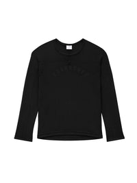 Baseball printed mesh T-Shirt - Black