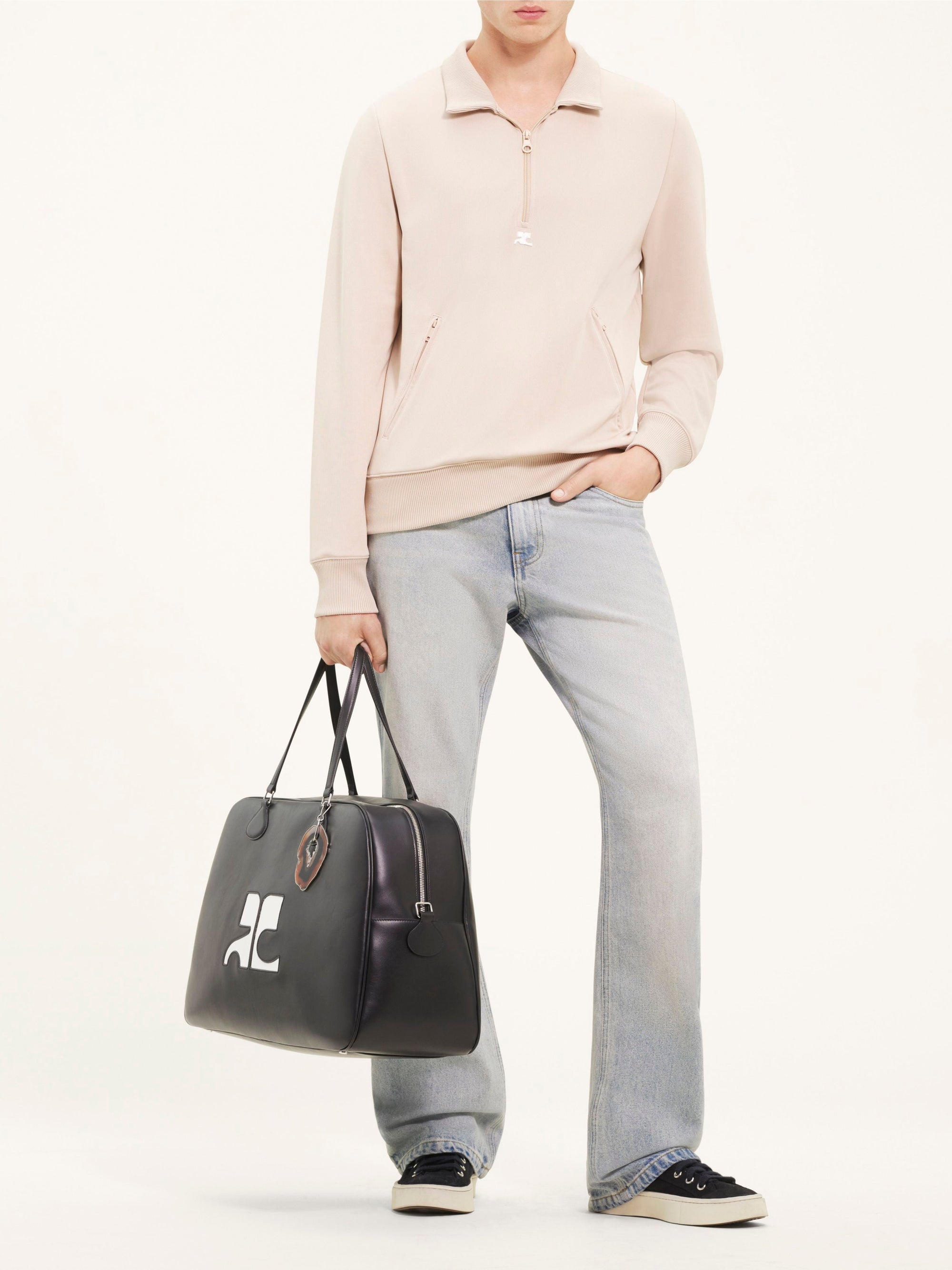 Interlock tracksuit zipped Polo - Sand