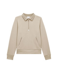 Interlock tracksuit zipped Polo - Sand