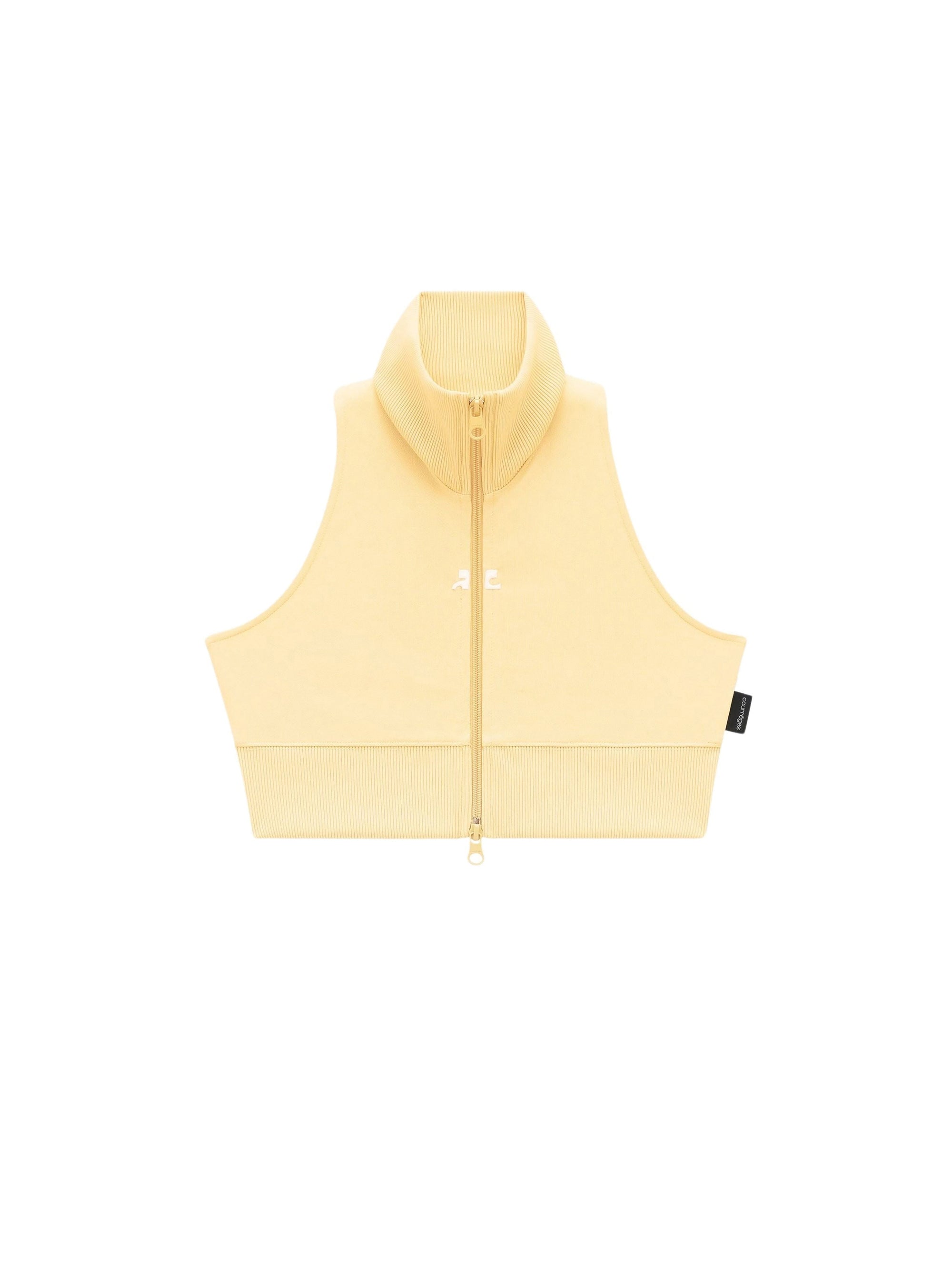 Interlock tracksuit cropped Sweatshirt - Yellow