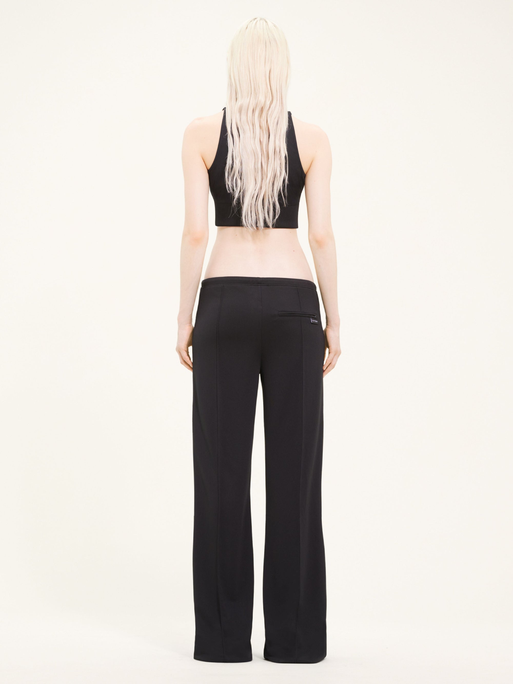 Interlock tracksuit cropped Vest - Black