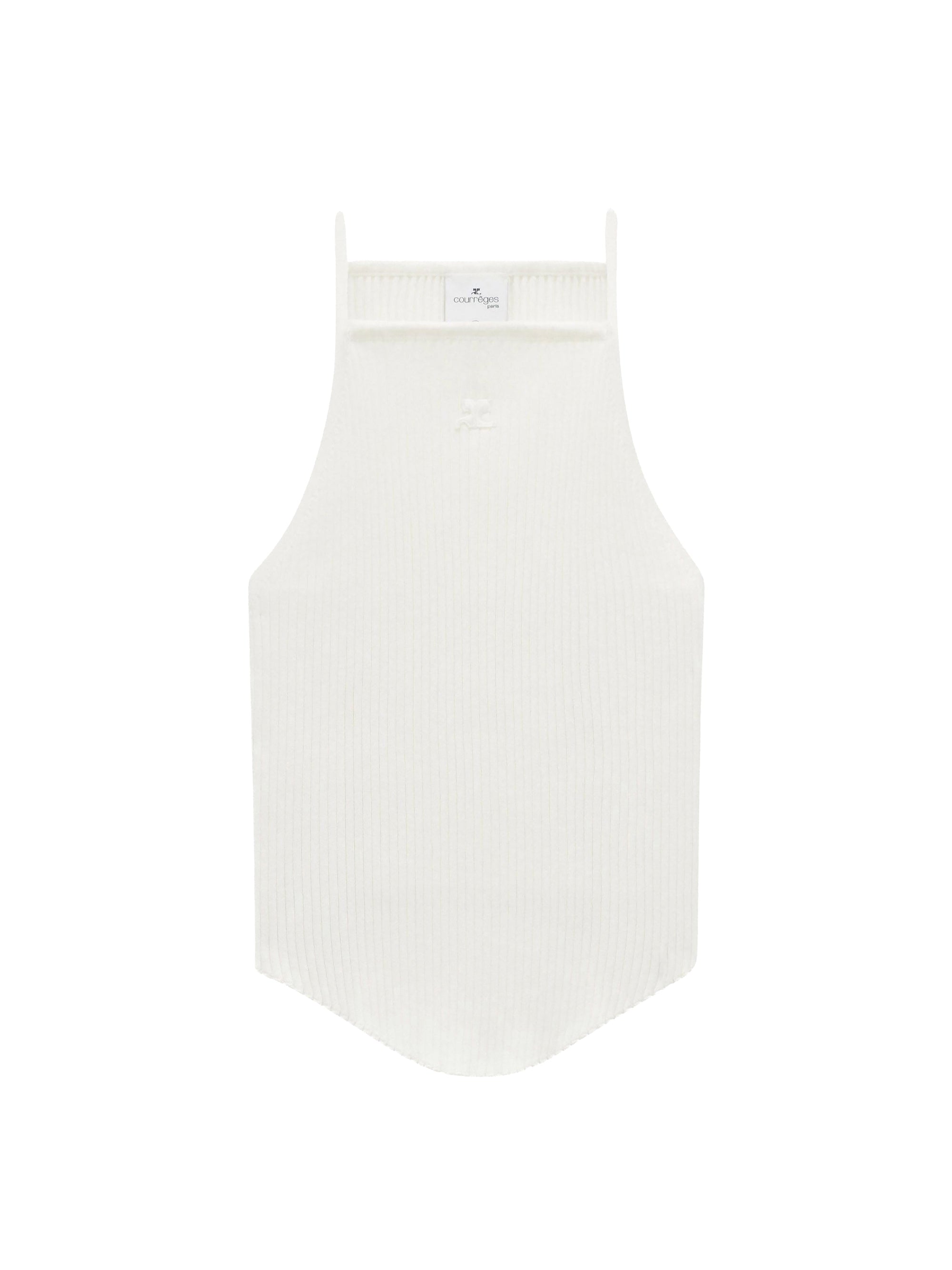 Holistic rib knit tank Top - Heritage White