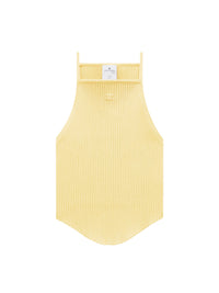 Holistic rib knit tank Top - Pollen