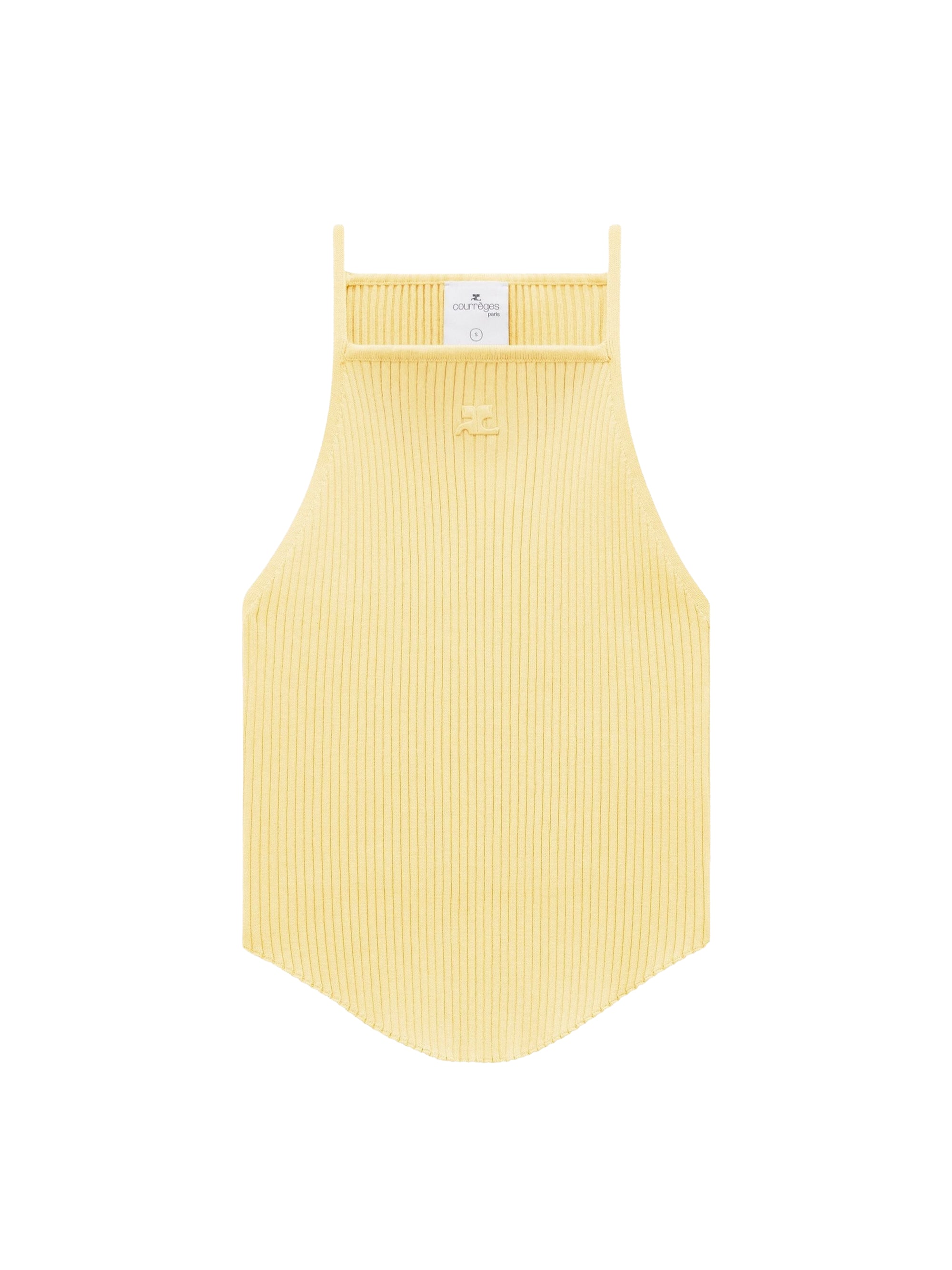 Holistic rib knit tank Top - Pollen