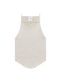 Holistic ribbed knit sleeveless Top - Lime Stone