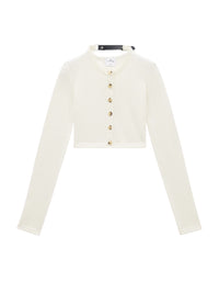 Light wool Cardigan - Heritage White
