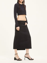 Light wool Cardigan - Black