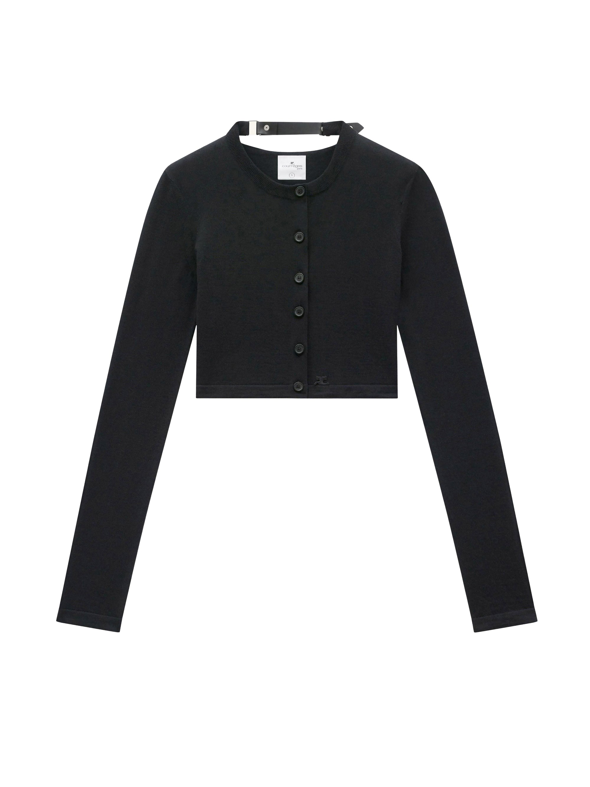 Light wool Cardigan - Black