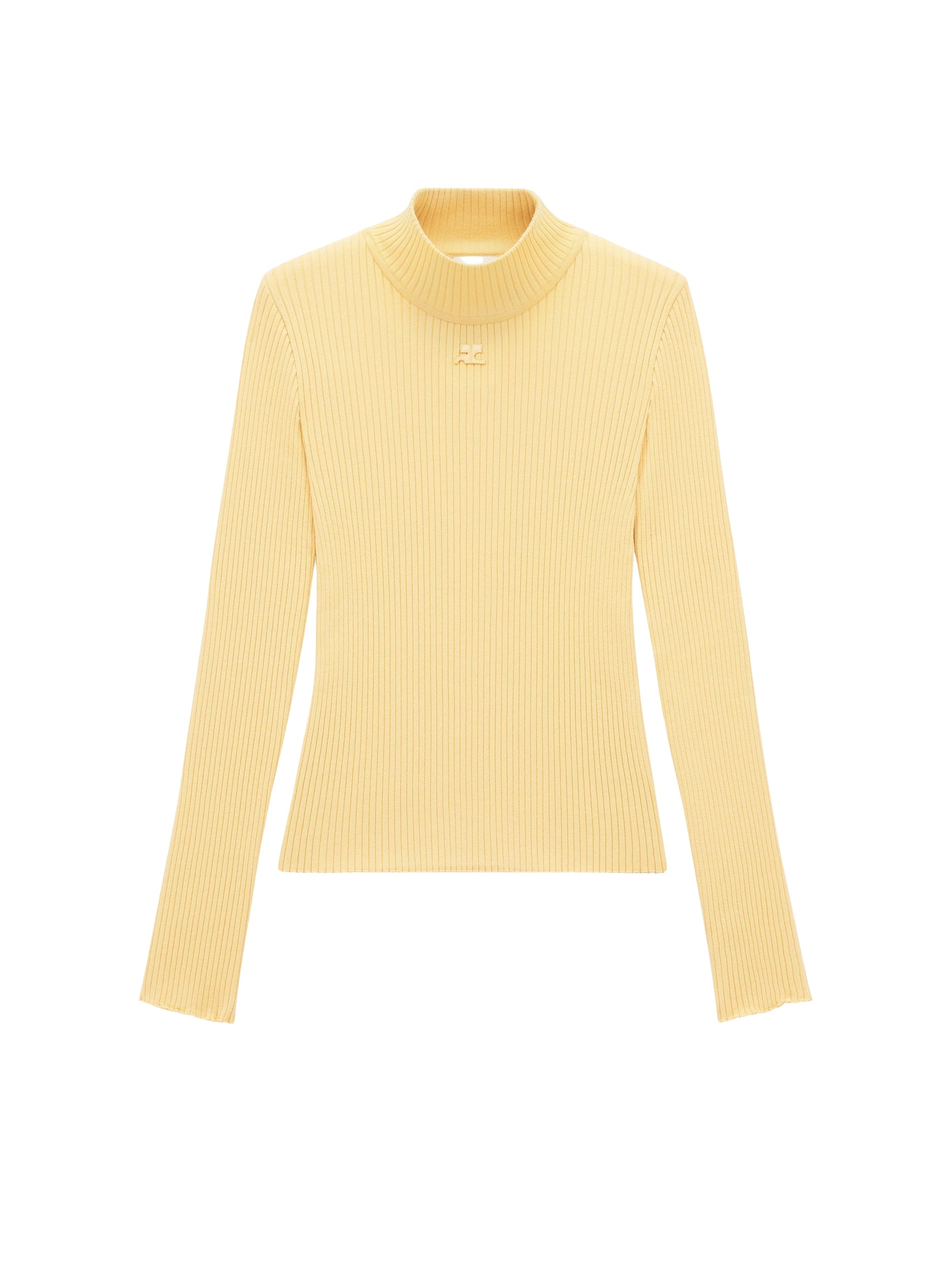 Reedition rib knit Sweater - Pollen