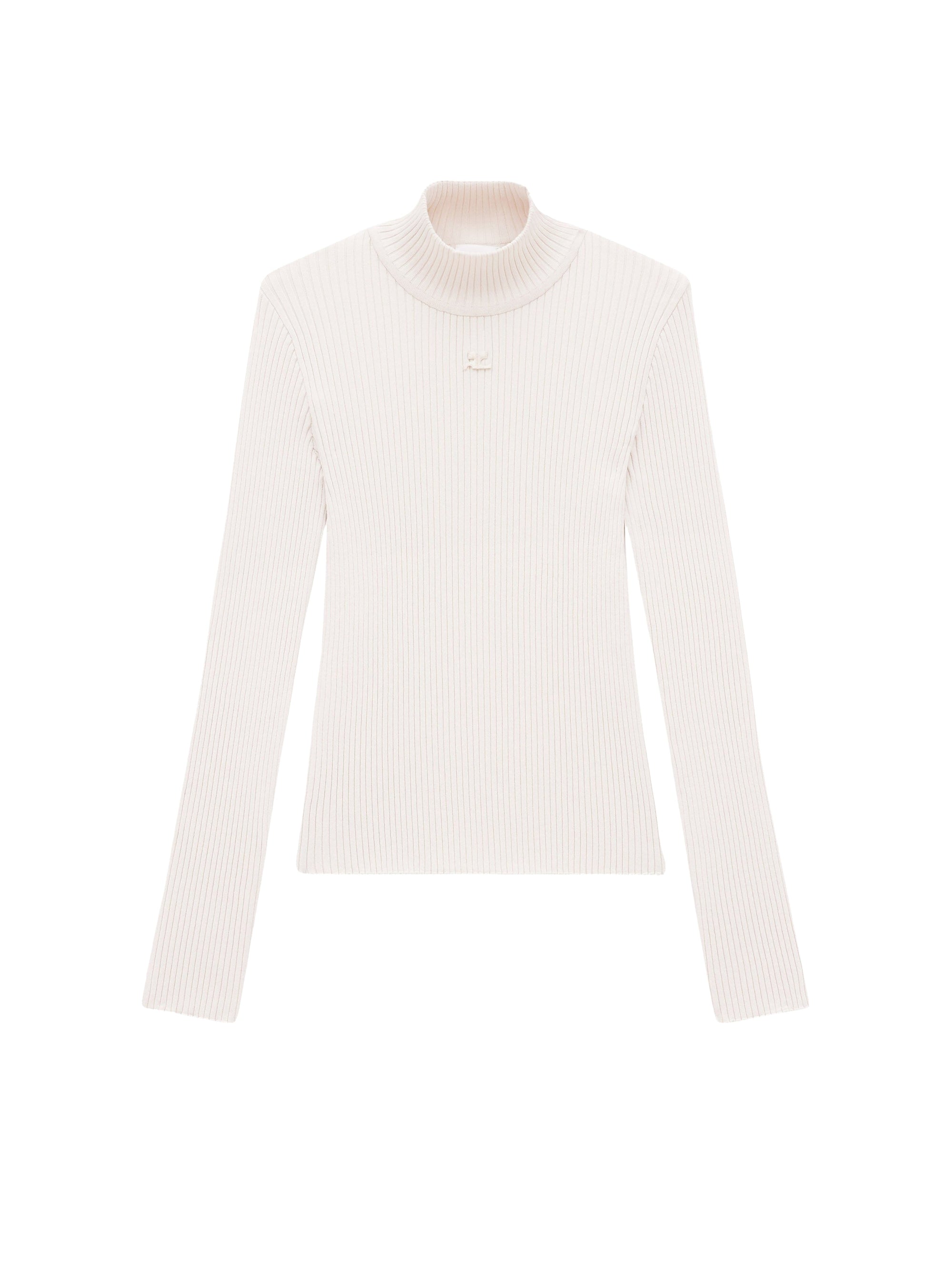 Reedition rib knit Sweater - Lime Stone