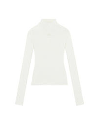 Solar light rib Sweater - Heritage White
