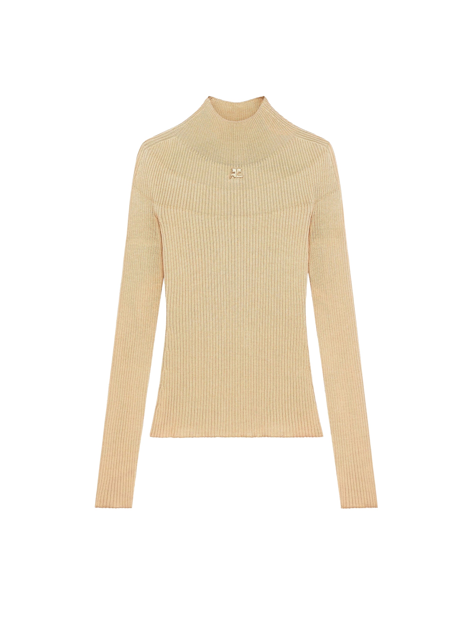 Long sleeved solar Sweater - Camel