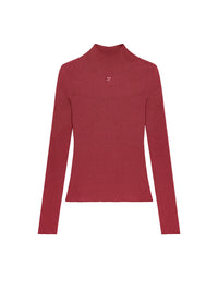 Long sleeved solar Sweater - Grenat