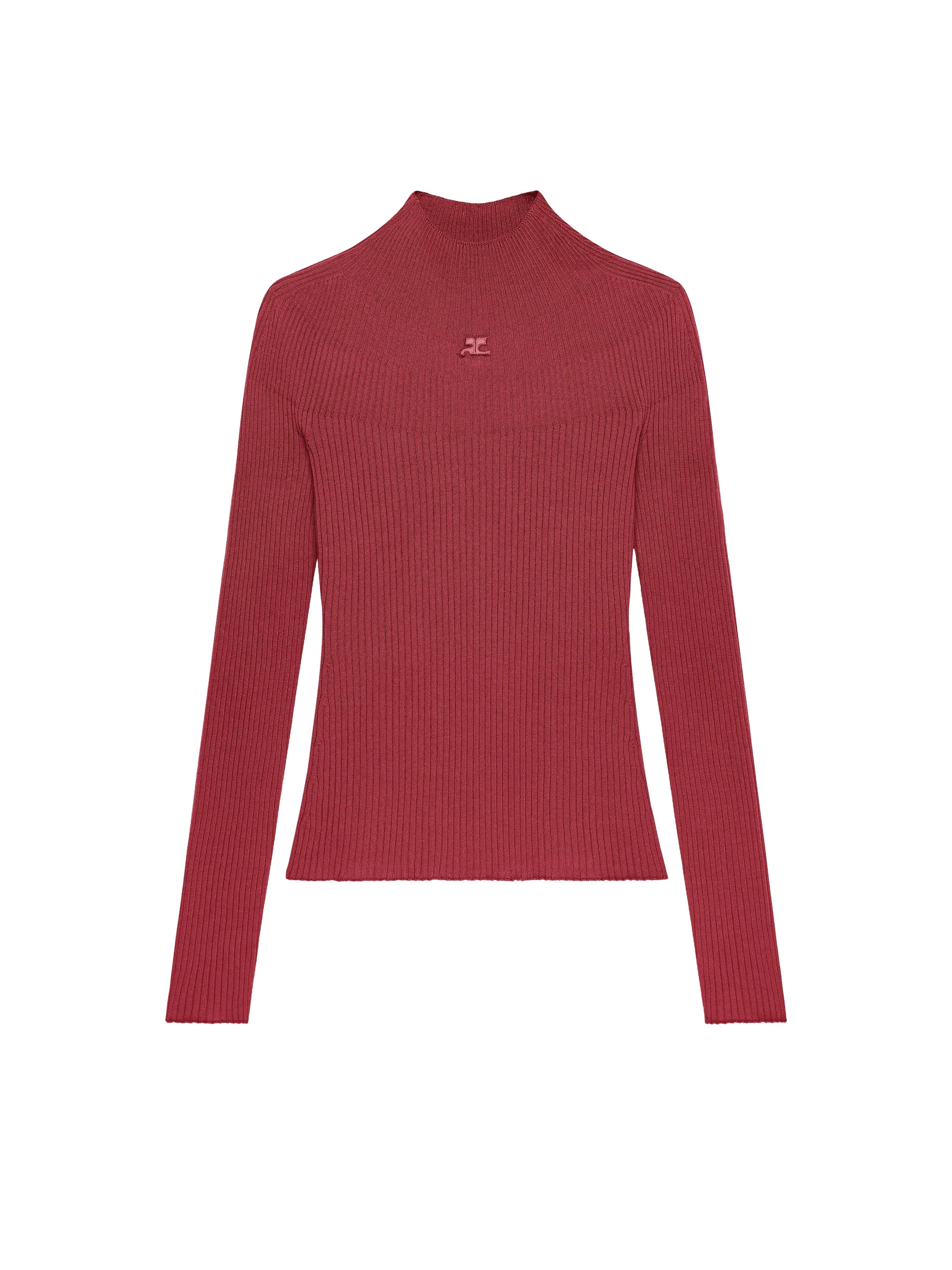 Long sleeved solar Sweater - Grenat